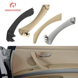 Porta Interior Painel Pull Guarnição Tampa, punho interno do carro, preto, esquerdo e direito, BMW Série 3, E90, E91, 316, 318, 320, 325, 328