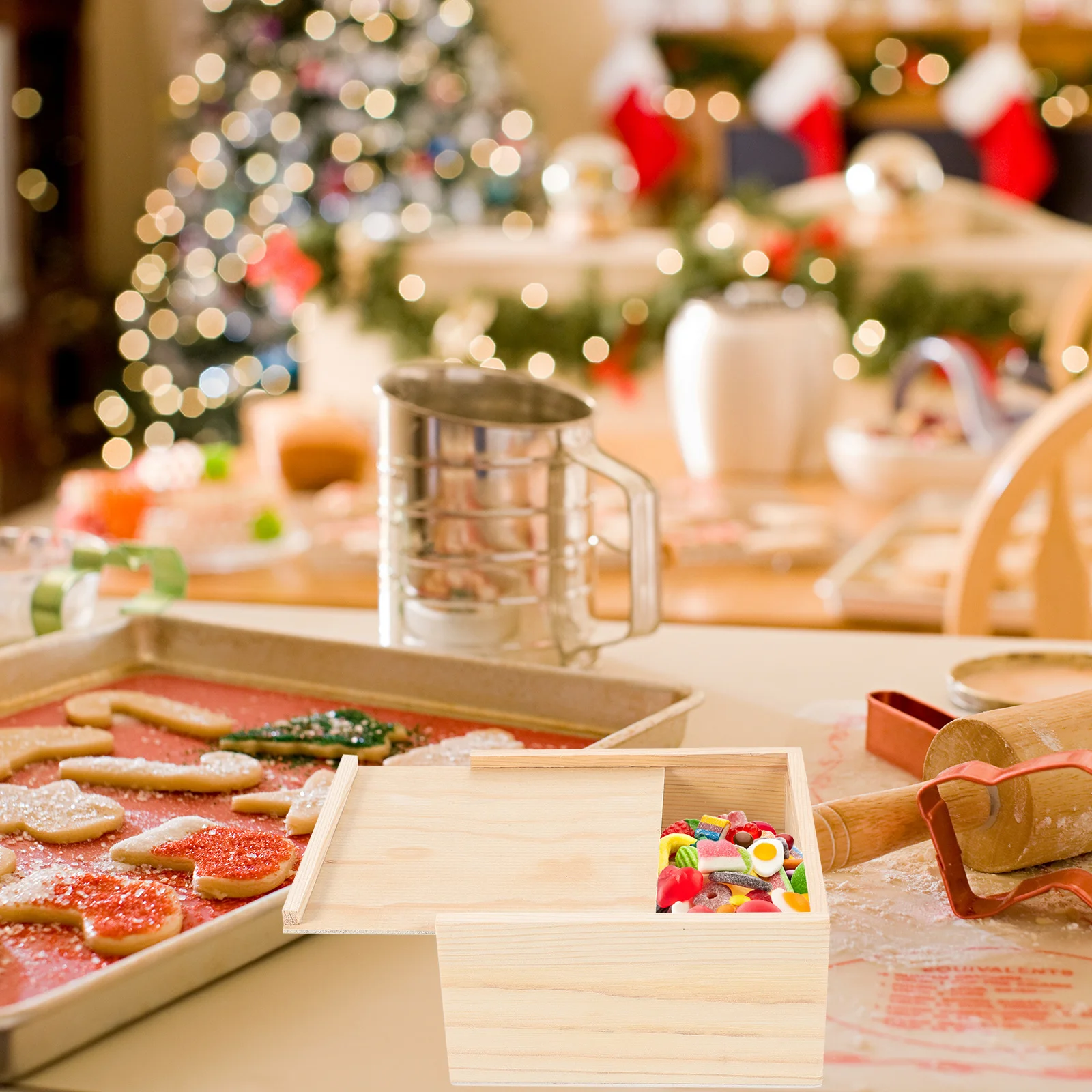 

3Pcs Small Wood Box Natural Grain DIY Craft Box for Handmade Gifts Father's Day Wedding Anniversary Christmas Present