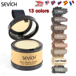 Sevich-cubierta de polvo de raíz de pelo, maquillaje corrector de pelo, sombra de línea de pelo, cobertura Natural, belleza, 13 colores, 4g, rubio claro