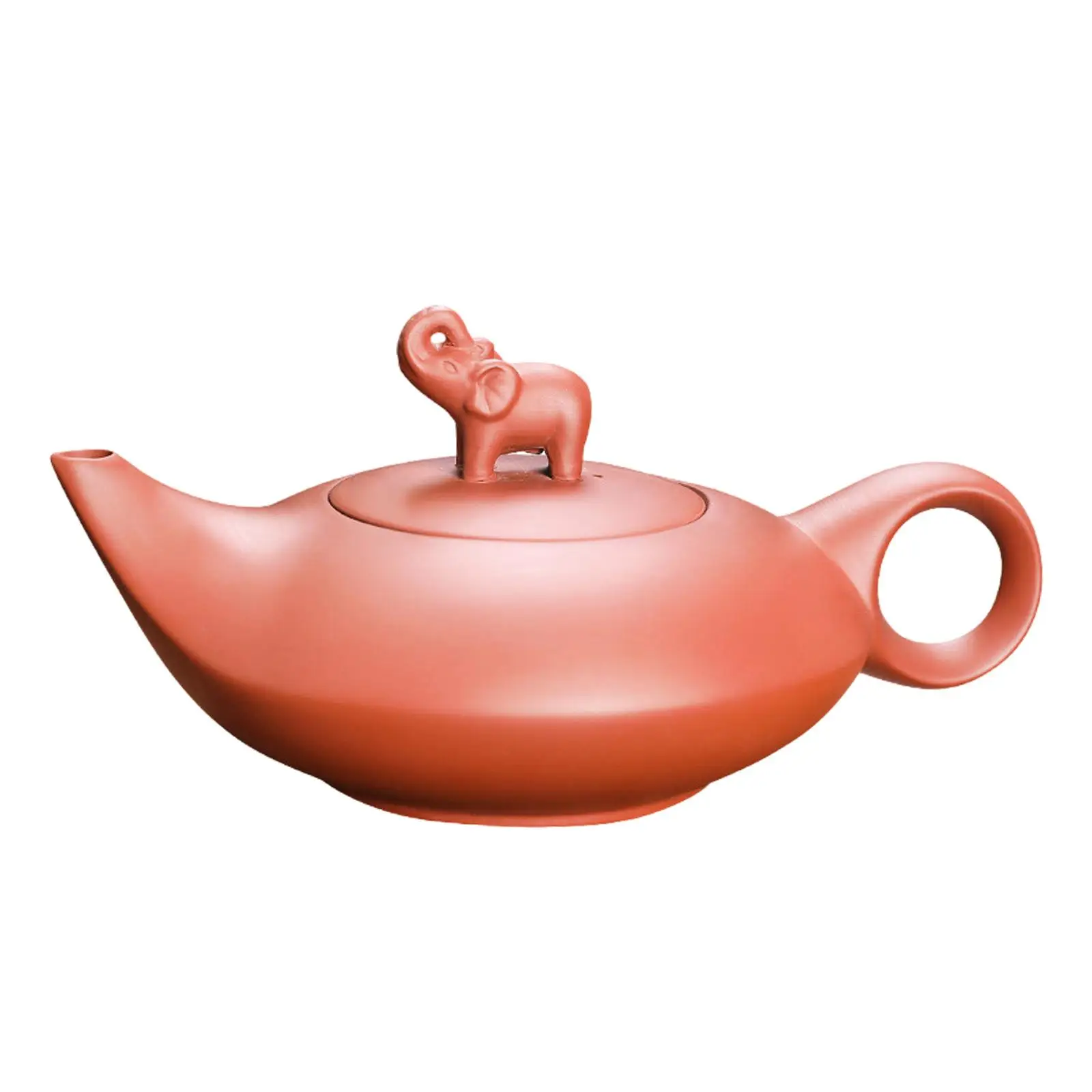 Purple Clay Teapot Tea Ceremony Supplies Househwarming Gift Elephant Shaped for Hotel Tea House Household Restaurant Kitchen