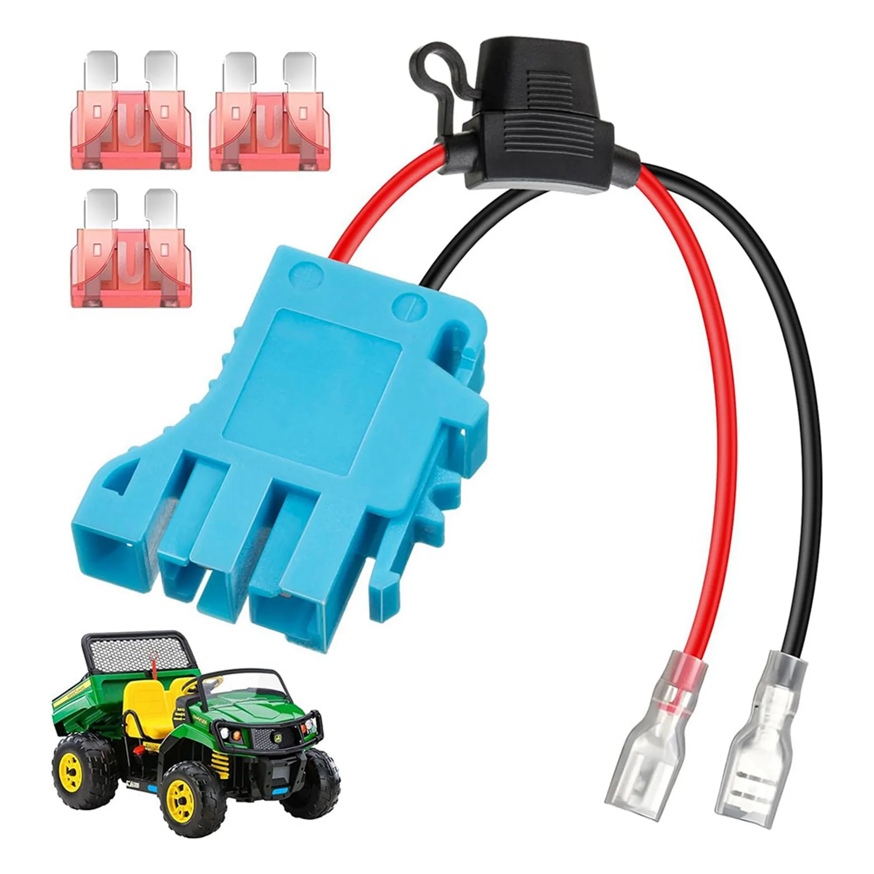 فلاش تريند 4 حزمة 12 AWG سلك تسخير موصل استبدال ل Peg-Perego 12 فولت SLA بطارية ركوب على ألعاب ركوب السيارة مع F