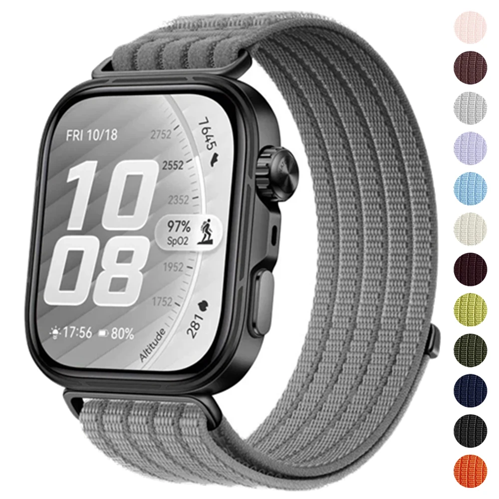 Image of Atmungsaktives Nylon-Schlaufenarmband für Huawei Watch Fit 5 5 Pro 4 Pro Original 1:1 Sportarmband Correa Huawei Watch Fit 4 3 Band