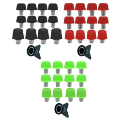 12Pcs Football Shoe Spikes with Wrench Screw in Non Slip Portable Firm Ground Replacement Studs for Indoor Outdoor Sports