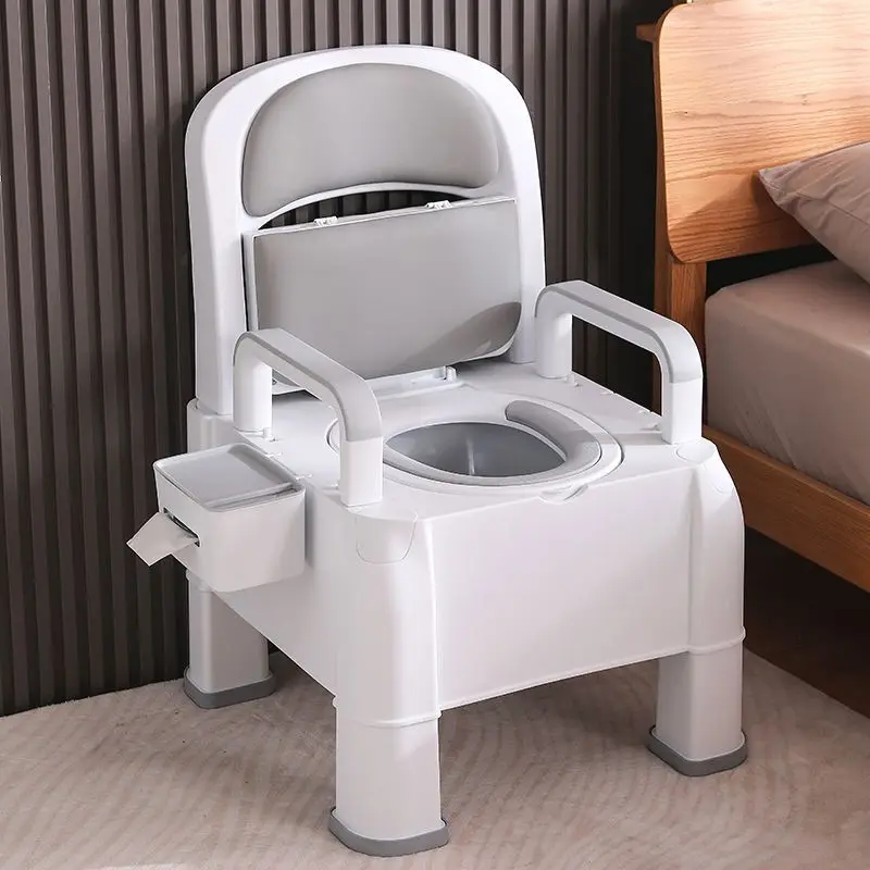 

Soft PU Toilet Seat Chair for Elderly Non Slip Rollover Prevention Adult Commode Disabled Pregnant Mobility Aids Toilet Stool