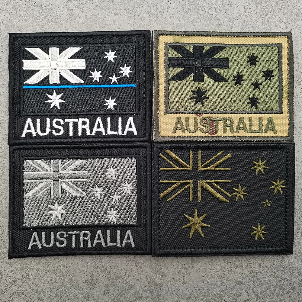 Etichetta di abbigliamento Chooseful della toppa della bandiera australiana cucire sulla borsa cappello Mulitary Cap Hat cappotti Sticker Applique AU Flag Patch