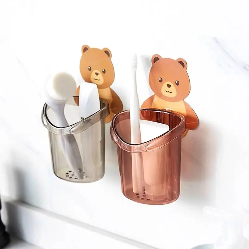 Zahnbürstenhalter Mit Zahnpastabecher Und Ablauf Für Bad_voghion.com