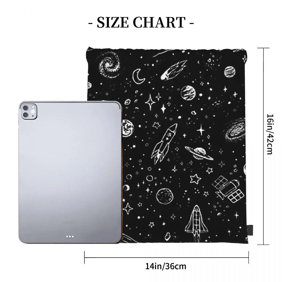 Space Backpacks Fashion Portable Drawstring Bags Storage Bag Book Bags For Travel Students