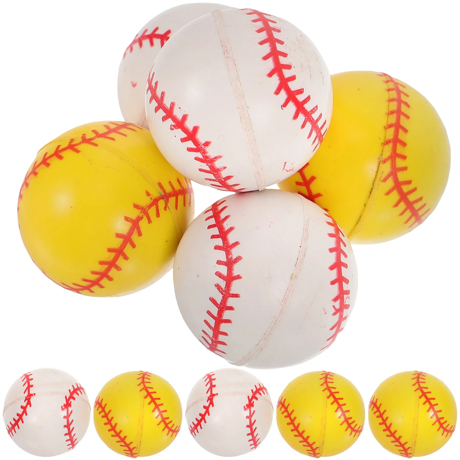 20Pcs Baseball Bouncing Balls 29mm Rubber Jumping Balls Kids Educational Toy Promotes Coordination Fun Recess