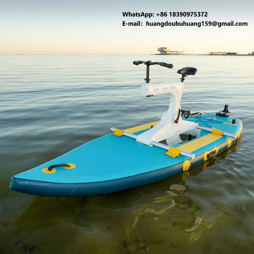 

Commerical Customized Inflatable Water Bike DWF Bicycle Outdoor Equipment Single Person Water Bike for Sale