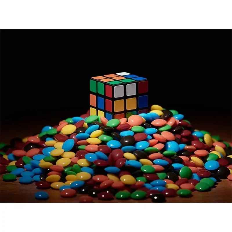 Mini Cube to Chocolate Magic Trick Visual Cube Transformation into Chocolate Close Up Magic Gimmick for Magicians
