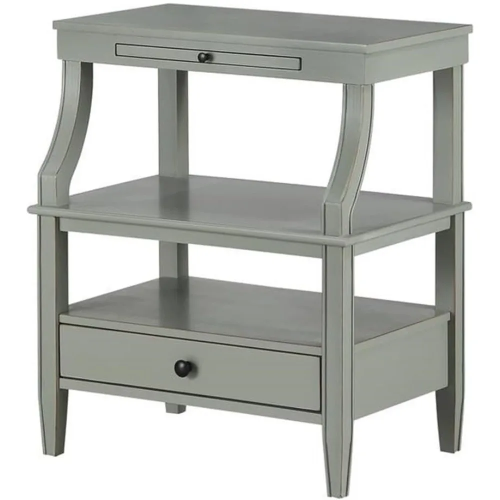 

Newton Antique Gray Wood 1-Drawer Storage Nightstand