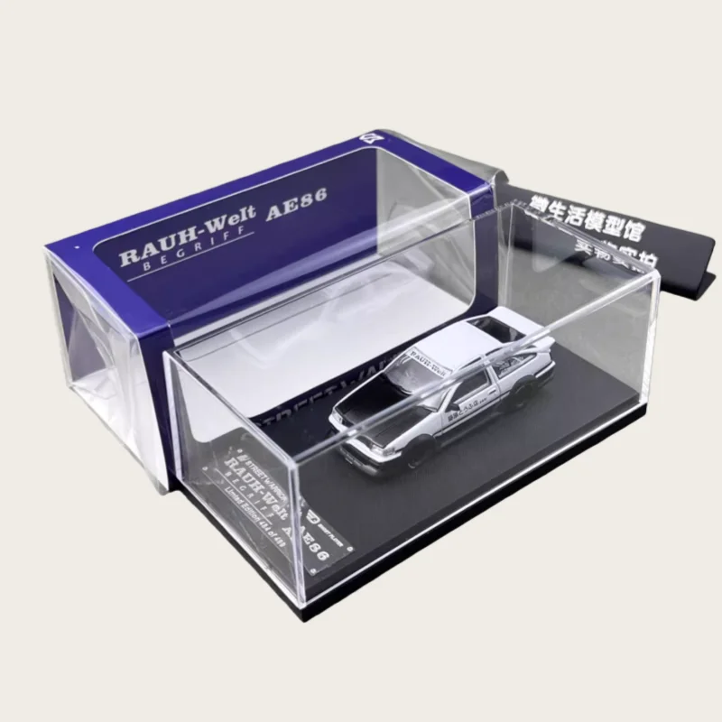 SW ダイキャスト 1/64 スケール トヨタ 合金製モデルカー トヨタ AE86 LBWK RWB ホワイト プレイビークル おもちゃ 男の子向けギフト オリジナルボックス入り