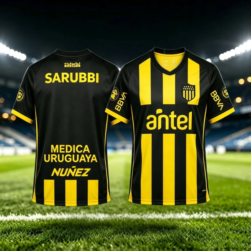 New 26-27 Atletico Penarol Home Football Jersey Summer Men Women Sport Breathable Quick-drying Shirt Y2K Style