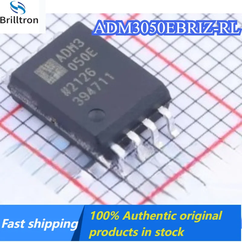 5-20PCS ADM3050EBRIZ-RL Isolated CAN Transceiver IC SOIC-8 Brand New Original Stock , Fast Shipping.