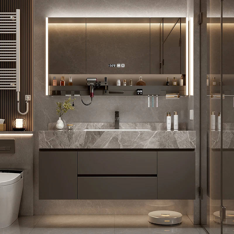 

Drawer Sink Bathroom Cabinet Modern Hanger Shelves Mirror Bathroom Cabinet Organizer Sink Armario De Banheiro Home Accessories