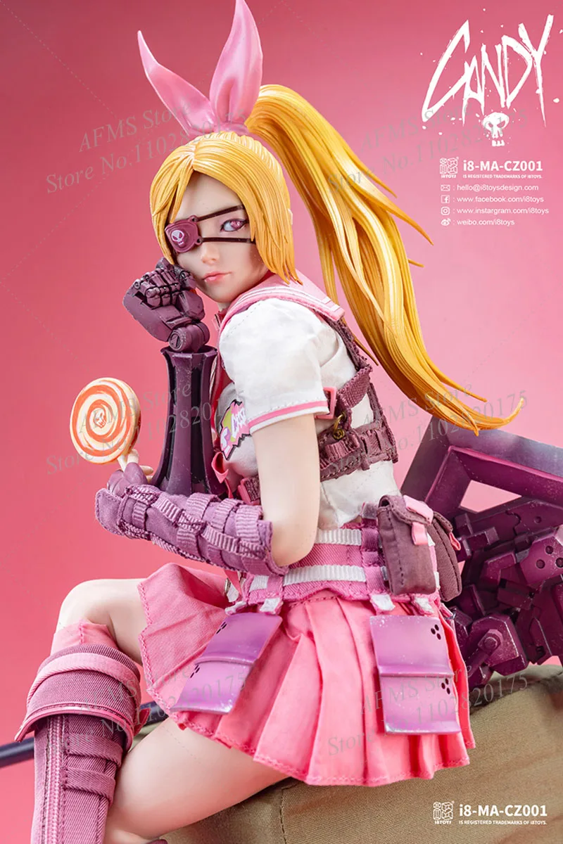 I8Toys I8-MA-CZ001/002 figura coleccionable a escala 1/6, uniforme de caramelo Kawaii JK, figura de acción de soldado para mujer de 12 pulgadas
