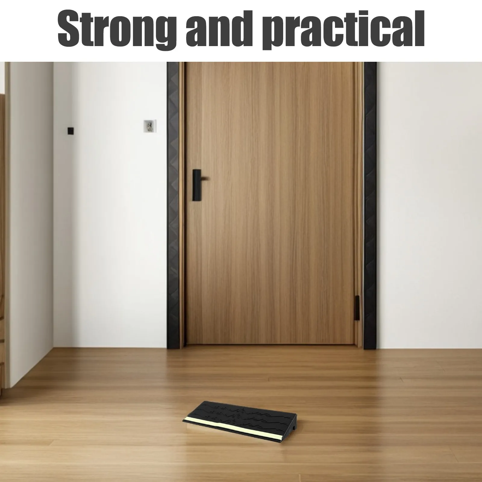 30x6.5cm Robot Vacuum Door Threshold Ramp Angled Entry Mat Modular Small Ramp Pad for Indoor Doorways Transition Strip