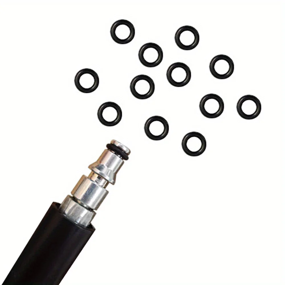 50pcs/lot High Pressure Water Gun Cleaning Outlet O-ring Rubber Ring Black Car Wash Machine Accessories Car Beauty Water Gun Acc