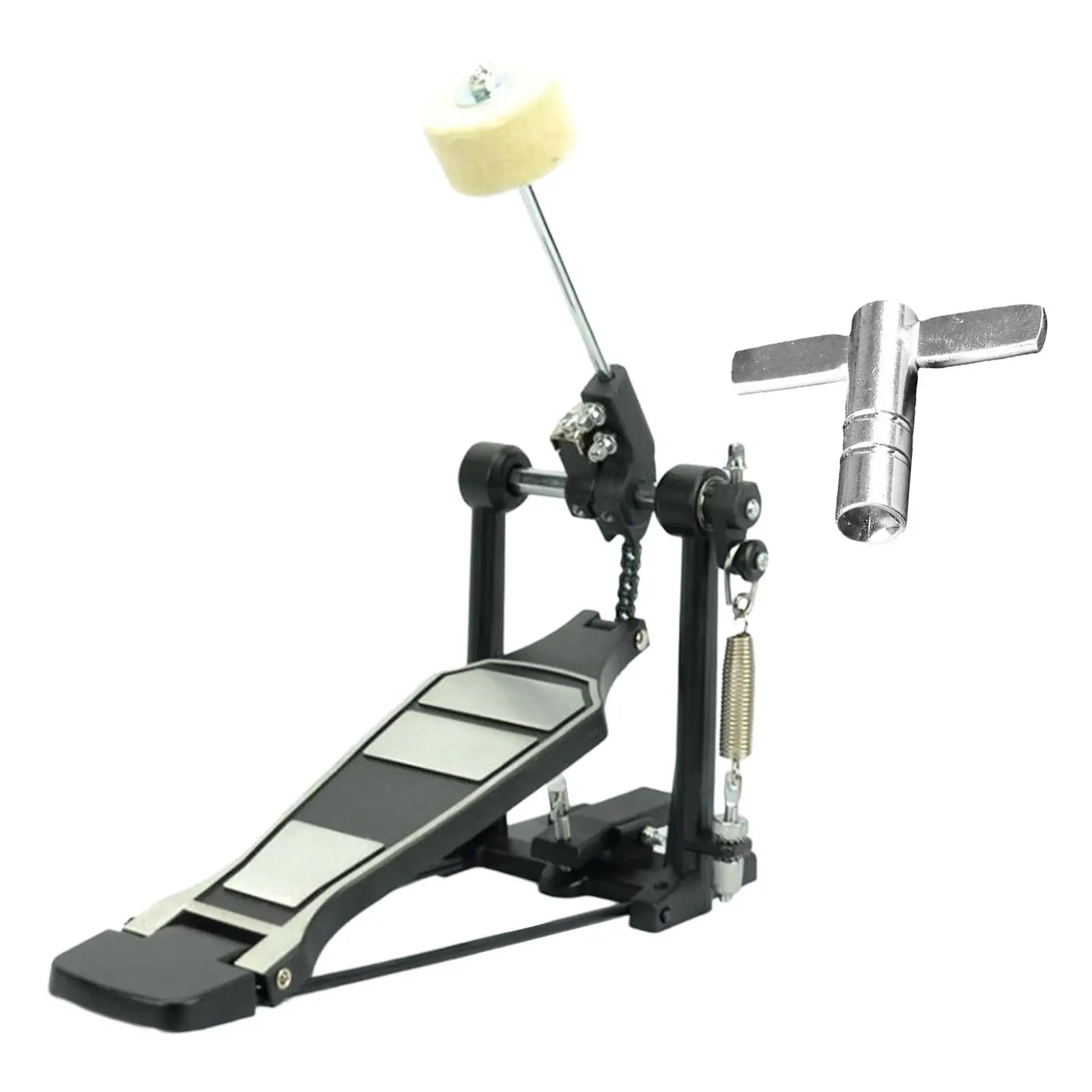 Alloy Single Bass Drum Pedal Beater Stick Drive Bass Pedal for Kick Drum Set