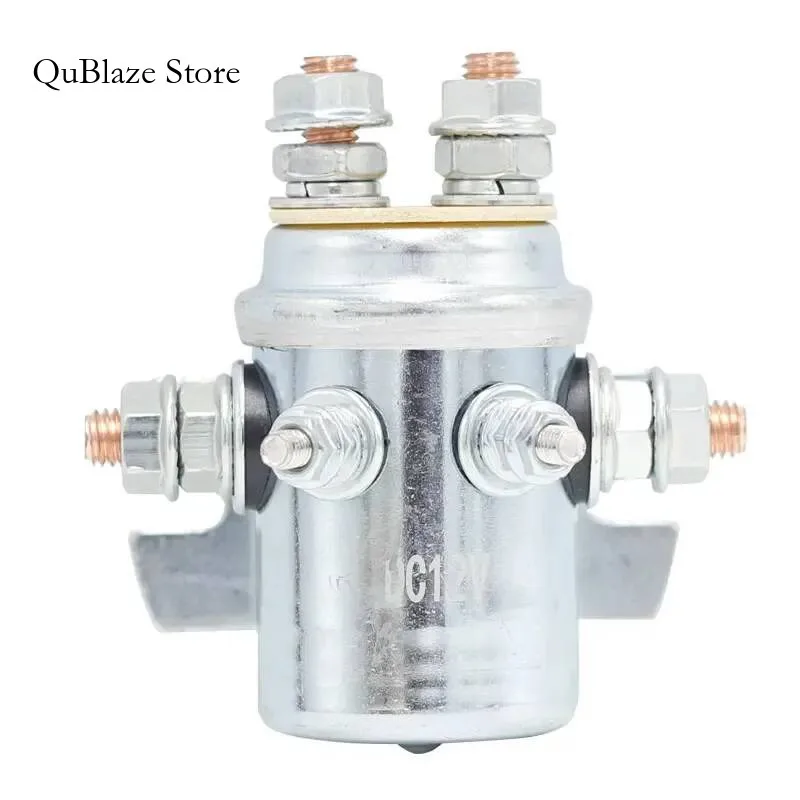 

12V Solenoid Starter Relay Continuous Duty For Winch Motor Marine Golf Cart Car Trailer Autocrane
