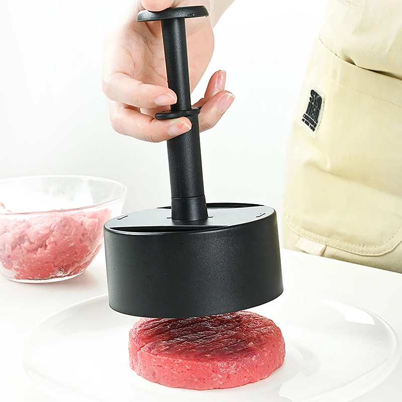 Manual Hamburger Meat Press ABS Round Non-stick Filled Meat Pie Making Mold BBQ Pie Press Mold Machine Kitchen Accessories