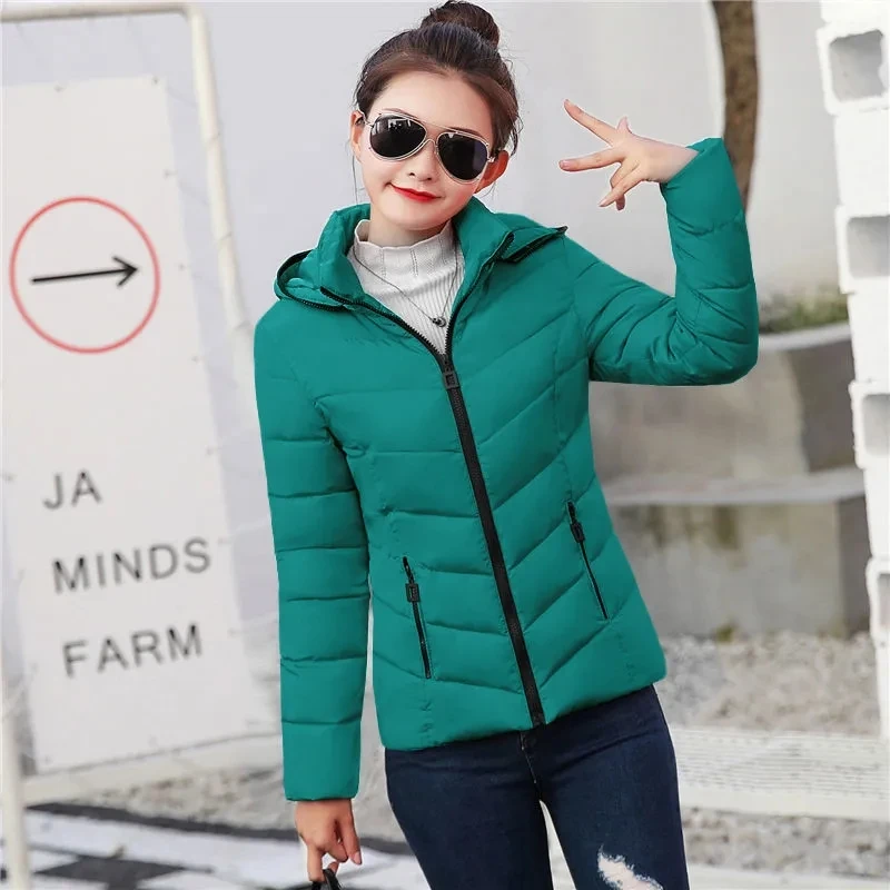 Manteau en coton rembourré pour femme, veste courte, parkas chaudes épaisses, vêtements d\'extérieur pour femme, coréen, automne, hiver, nouveau, 2023