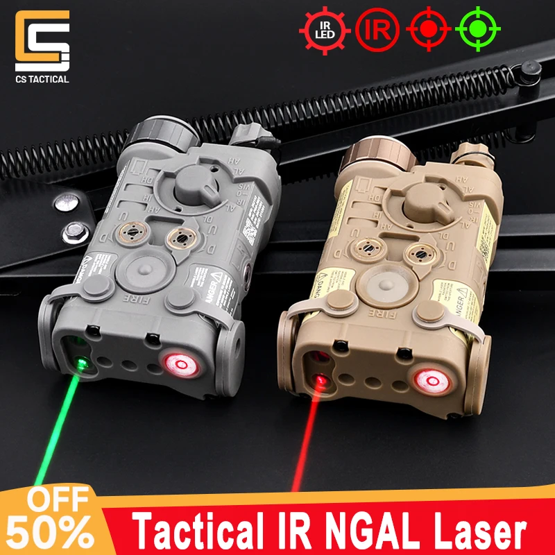 WADSN Tactical NGAL Laser Pointer IR Illuminator Red Green Blue IR Dot Sight Fit Picatinny Rail Airsoft Hunting Weapon Indicator