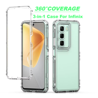 360° Clear Full Body Shockproof Phone Case For Infinix Hot 50 40 GT20 Note 40 Pro Plus PC+Acrylic Anti-scratch Cases for Zero 40