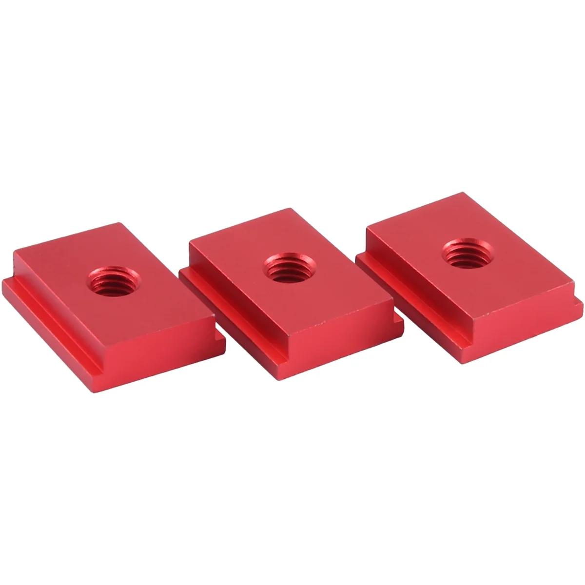 8 Pieces of M8 Type Track Slider 30/45 Type Track Clamp Screw Groove Fastener Woodworking Tool Red