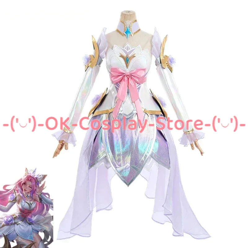 Game LOL Seraphine Cosplay Costume Women Cute Party Dress Halloween Carnival Uniforms Clothing Anime Suit Custom Made