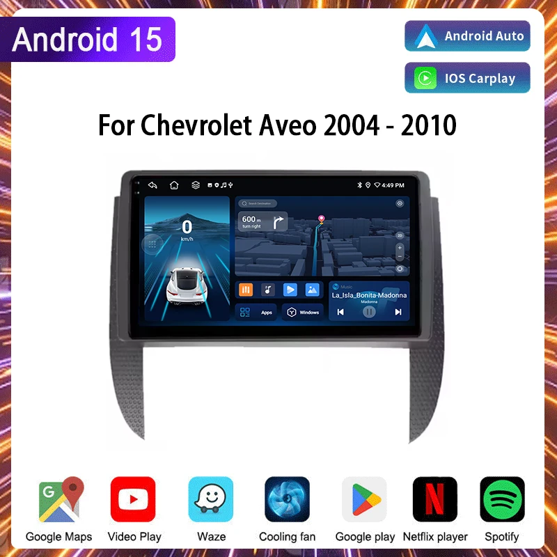 

Car Radio For Chevrolet Aveo 2004 - 2010 Wireless Carplay Android Auto Car Multimedia Stereo