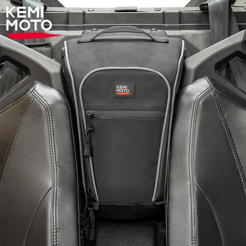 

KEMIMOTO UTV Cab Pack Center Console Seat Storage Bag Compatible with Polaris RZR PRO XP XP 4 1680D PVC Wear Water Resistant Bag