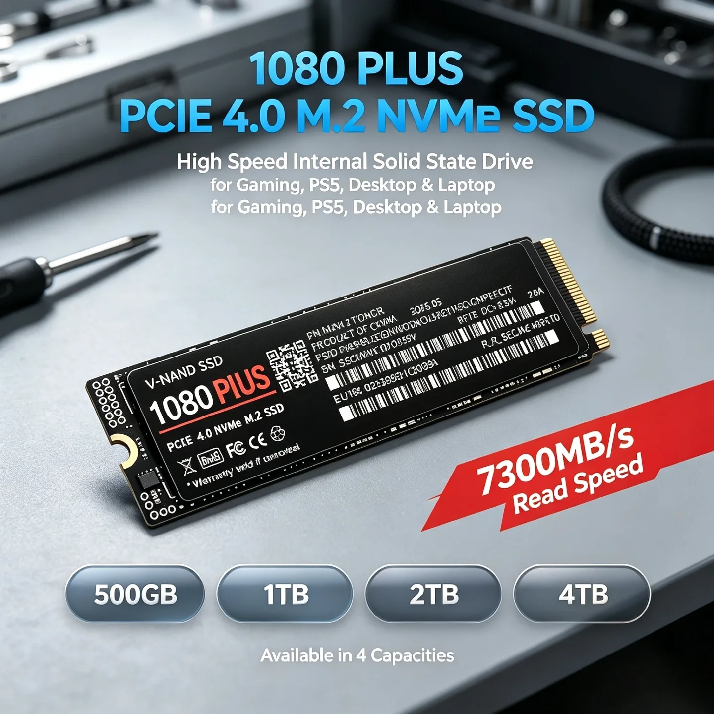 Original 1080 PLUS SSD 1TB 500GB 2TB 4TB Hard Disk Drive M2 NGFF NVME Internal Solid State for Laptop Desktop Notebook