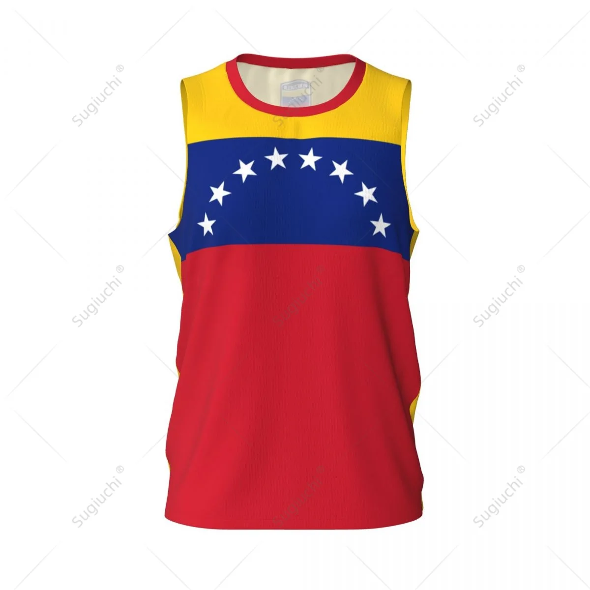 Venezuela Flag Men Basketball Sports Running Fitness Multifunction Sleeveless tshirt Exclusive Custom Name Nunber