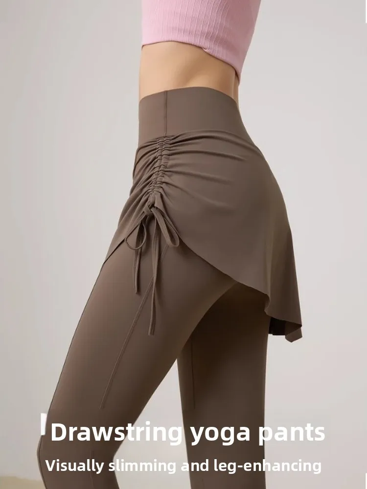 

High Waist Yoga Pants Women's Tight Fitn Dstring kets Anti Exposure Tummy Control Butt Lifting Spor Bot