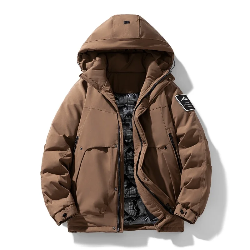 سترات باركاس رجالية سميكة بغطاء للرأس معاطف شتوية مريحة ودافئة من القطن متعددة الألوان تناسب جميع الملابس الرجالية غير الرسمية