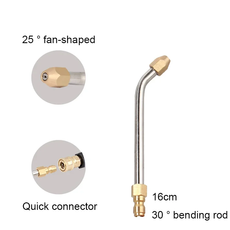 Myjka wysokociśnieniowa pistolet na wodę do mycia samochodu przedłużenie do czyszczenia kolb w kształcie wentylatora części do klimatyzacji