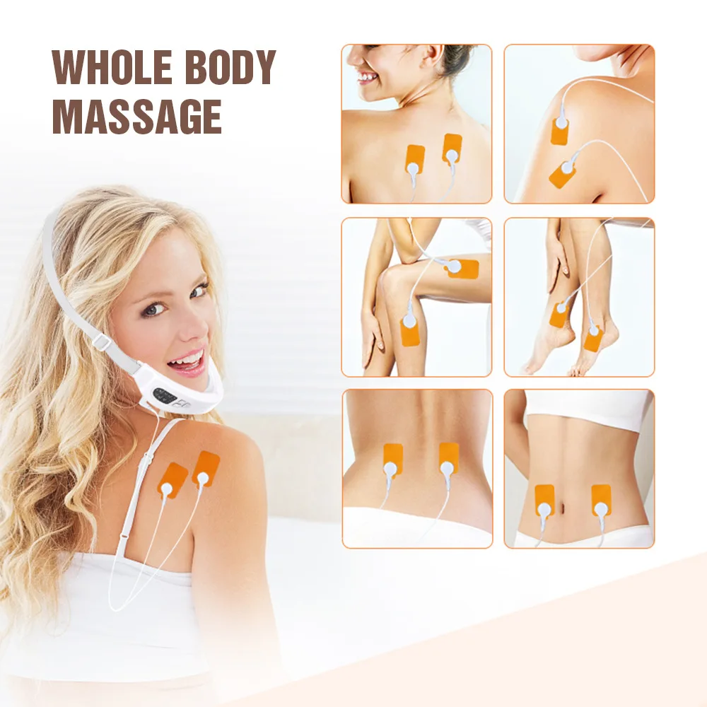 

EMS Facial Slimming Massager, V-Lift Tool for Double-Chin Reduction & Jawline Contouring, Anti-Aging Face Lifting Device