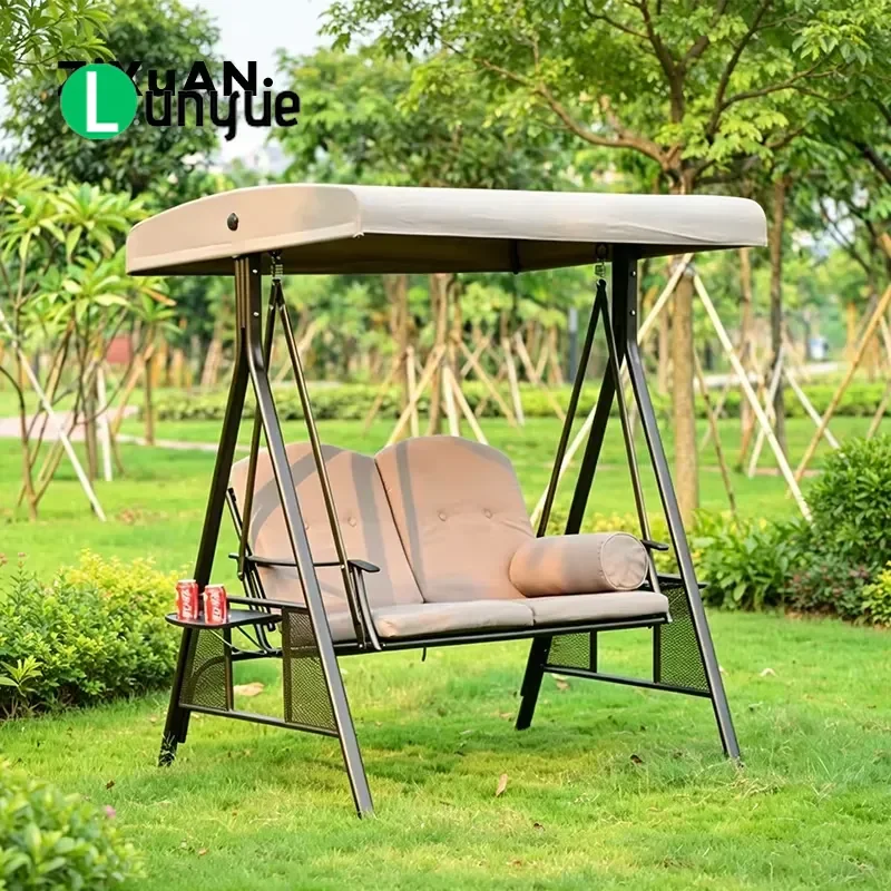 Outdoor Garden Swing Chair Patio Hanging Rocking Seat for Park Yard Leisure Furniture Comfortable Durable Relaxing Decor