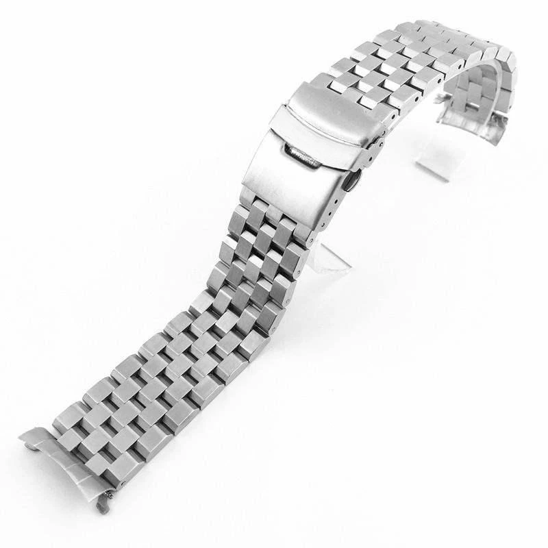 

20mm 22mm 316L Stainless Steel Curevd End Engineer Style Watch Band Strap Fit for SKX007/009 SKX173/175