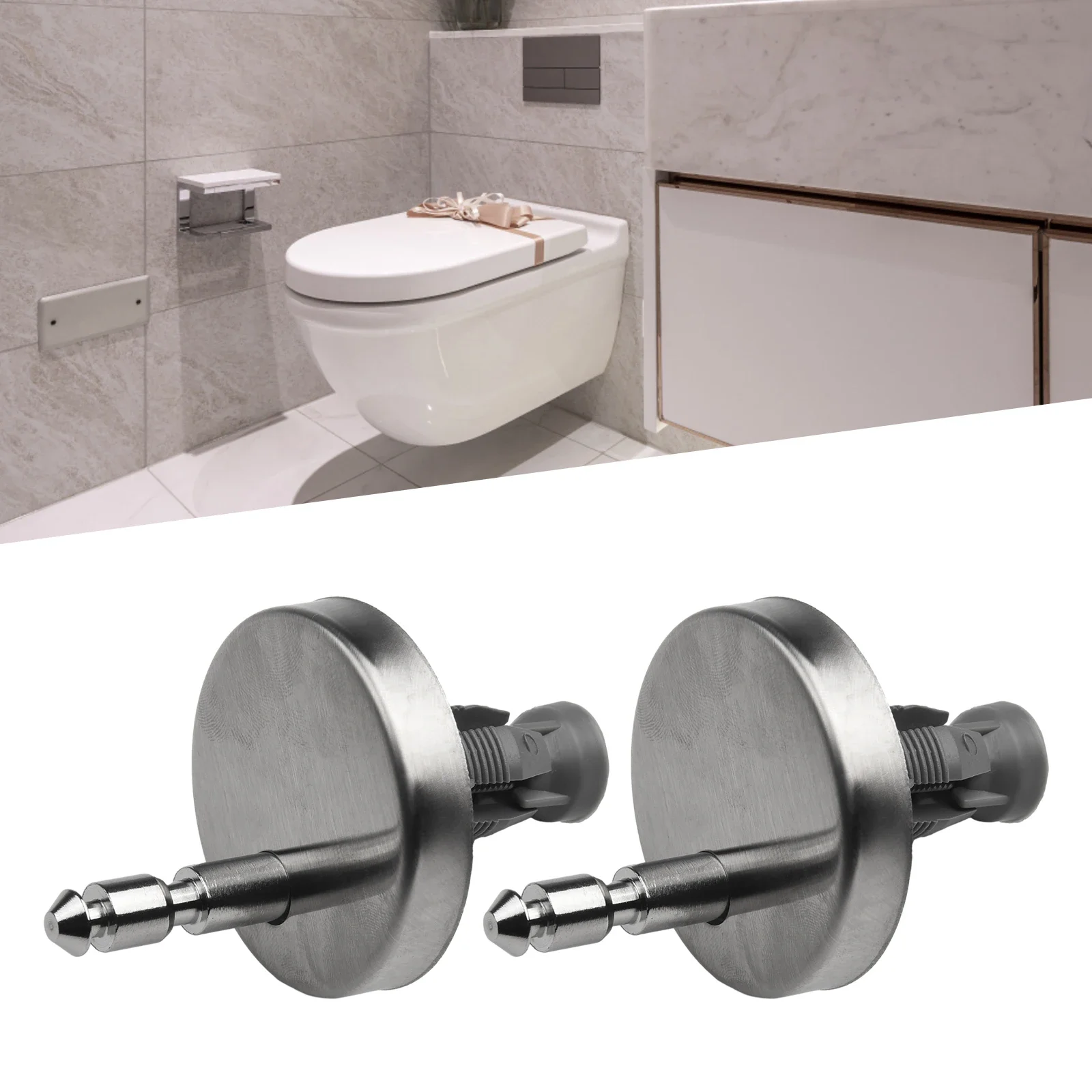 Power Tool Parts 2x Toilet Seat Hinges Top Close Soft Release Quick Fitting Stainless Steel Heavy Duty Hinge Pair Bidet Attach