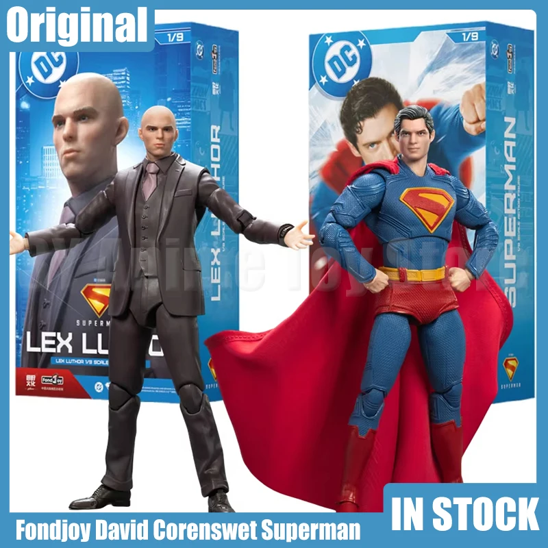 

2025 Original Fondjoy David Corenswet Superman Action Figure 1/9 New Superman Figures Pvc Joint Movable Kid Collect Toy Boy Gift