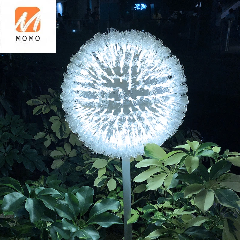 Outdoor Indoor China Decorative Light Landscape Street Flower Lamp Led Light Garden Metal Fiber Optic Dandelion Light