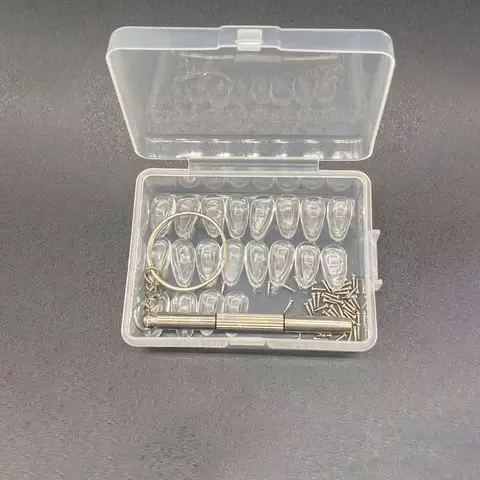 20 pièces lunettes plaquette nasale boîte d'accessoires silicone nez pont coussinet réduction de pression anti-dérapant soulagement de la pression plaquette nasale cadre pour les yeux