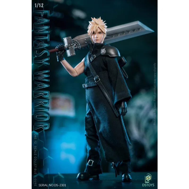 In Stock Original Genuine DSTOYS Cloud Strife 1/12 Authentic Action Animation Character Model Toy Collection Festival Gifts