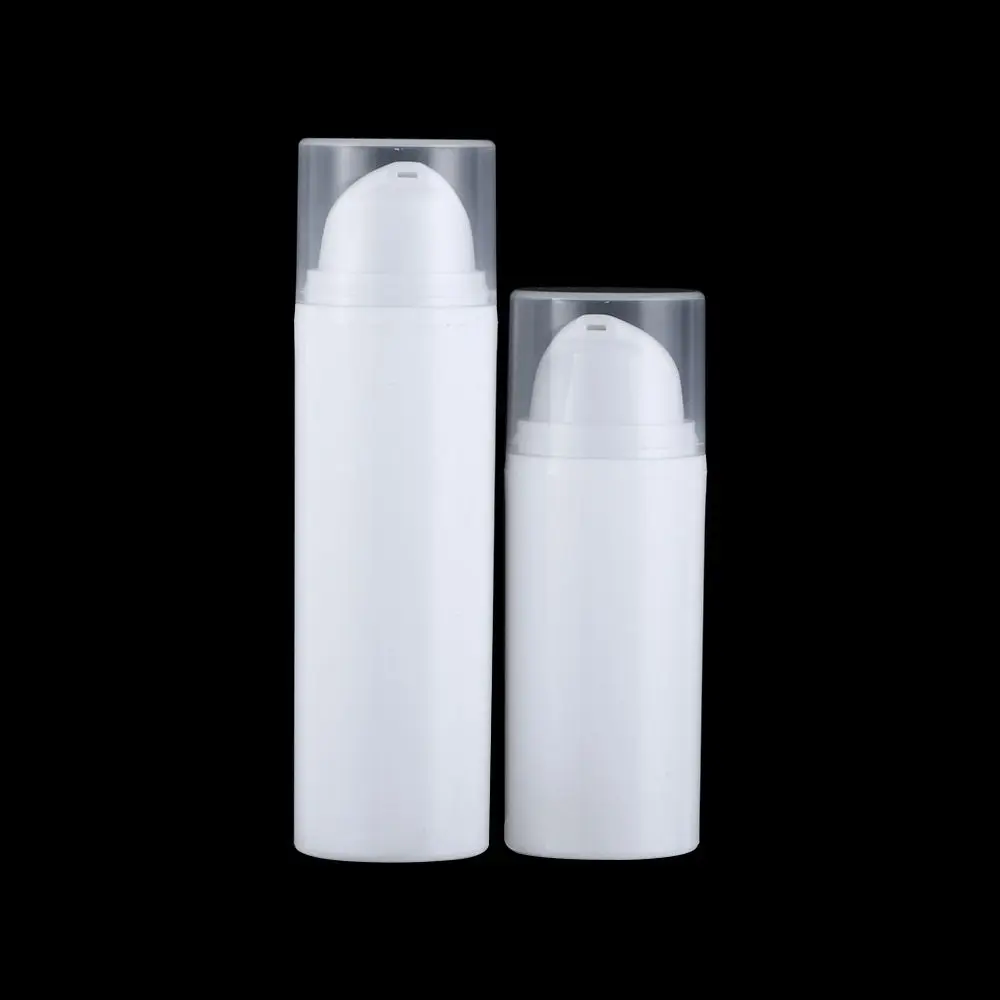 Recipiente cosmético plástico recarregável, loção, garrafas da bomba da espuma do curso, saco distribuidor líquido, 5ml, 10ml, 15ml, 30ml, 50ml