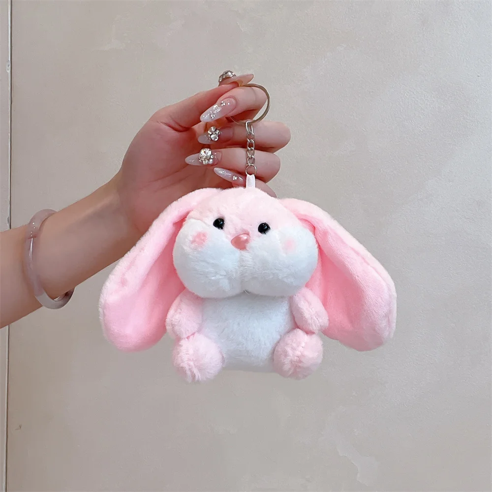 Funny Fluffy Plush Warm Women Girls Cover For Airpods Pro 4 3 2 1 Air Pods Pro2 2nd 3rd Generation Cute Rabbit Earphone Case