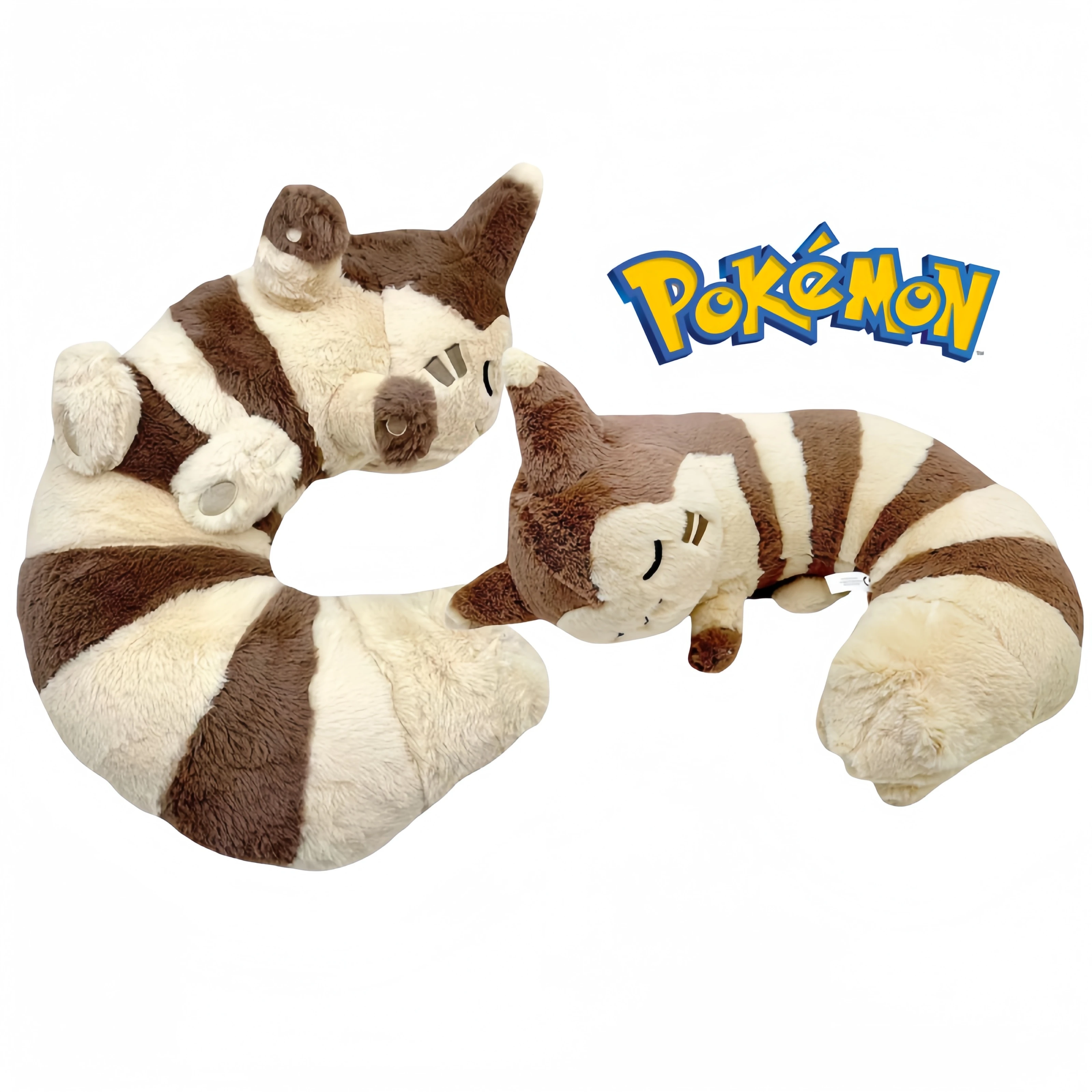 Pokemon Pikachu Sleepy Furret Plush Toy Furret Stuffed Doll Squirrel Peluche Kawaii Anime Room Decor Toys Hobbies Xmas Gift