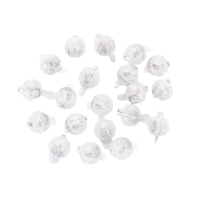 10 Uds. De globo de luz LED colorido y creativo, minilámpara de bola redonda pequeña, linterna de barra, accesorios de decoración para fiesta de boda y Navidad