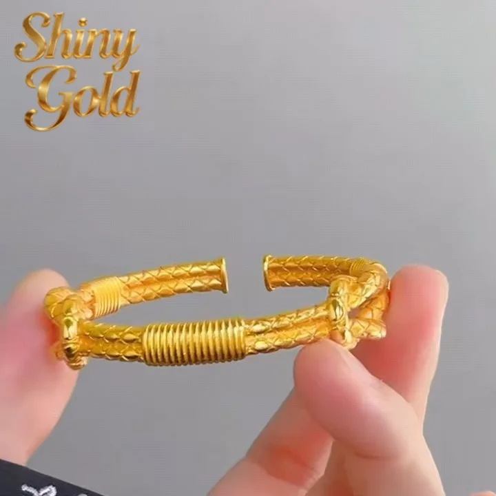 

Браслет-узел "Геракл" из 24-каратного золота AU999 для женщин ShinyGold | С титановыми краями и светоотражающими элементами, для приключений на природе